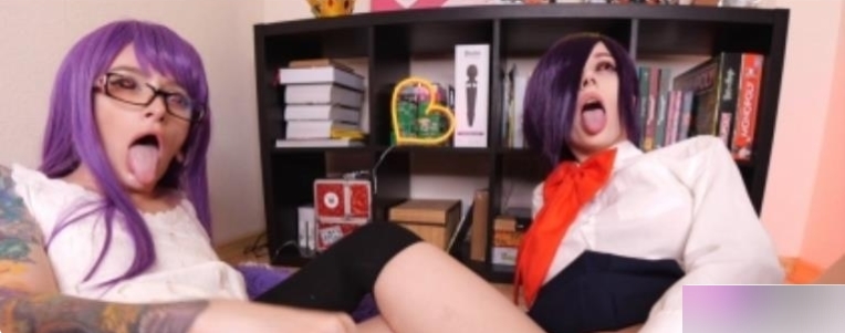 俄国女主播PurpleBitch的东京食尸鬼COS作品
