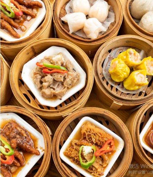 中国早茶、晚茶和宴会