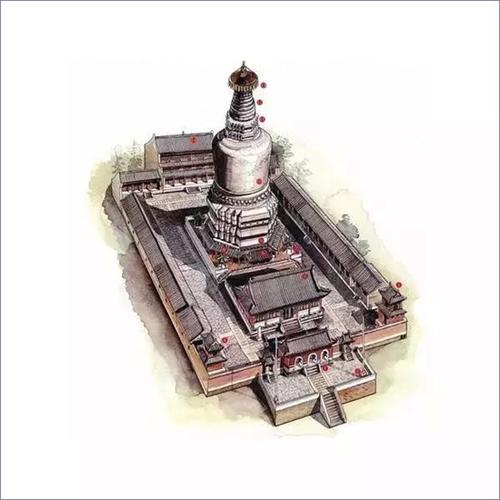 中国经典建筑剖视图-李乾朗先生手绘图