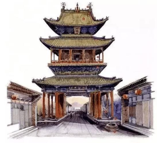 中国经典建筑剖视图-李乾朗先生手绘图