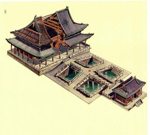 中国经典建筑剖视图-李乾朗先生手绘图