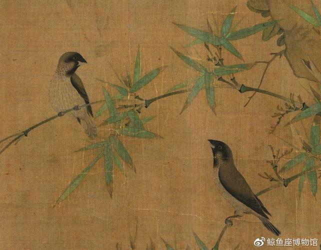 宋徽宗赵佶绘的五色鹦鹉图,美国波士顿美术馆藏本