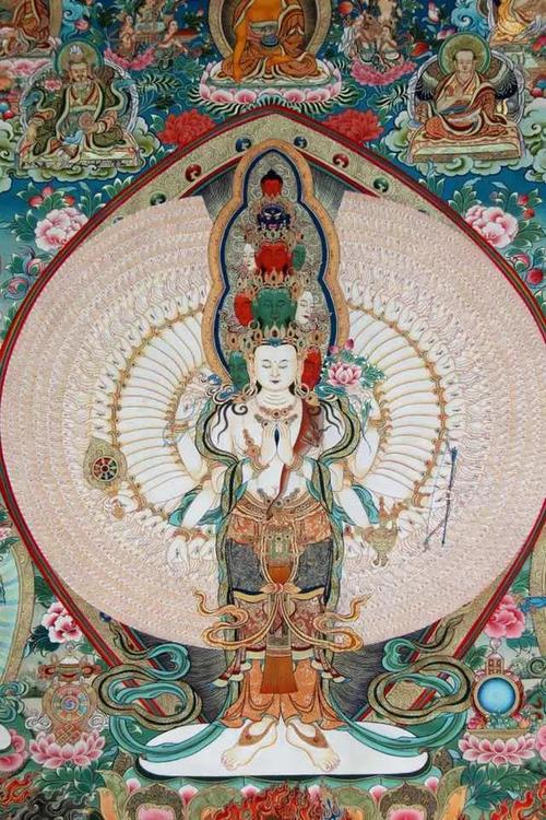 佛学图文珍藏本：千手观音经典擦图，收藏与分享