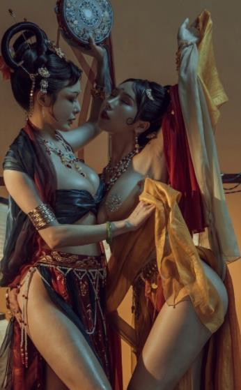 斗鱼模特主播COS网红浮力姬巨R女神秋和柯基古风抖M73V-38G