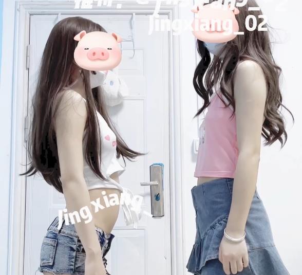 抖音风小简静爷双剑合璧L舞飞机场短视频