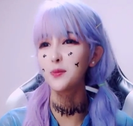 主播dami的高颜值紫发3V视频，容量1.19G