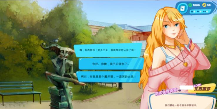 互动SLG游戏《俄罗斯妹子约会日记》