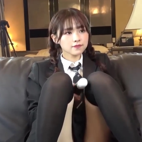 抖音卡哇伊双马尾JK少女定制佳作1V1G，清纯校园风